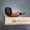 Bennie Joe Partially Rusticated Acorn Handmade Briar Pipe, New - Image 9