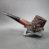 Ascorti Business KS Rusticated Billiard Estate Briar Pipe, Italian Estates - Image 9