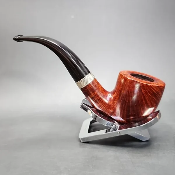 Astleys by Les Wood, Smooth Bent Billiard Estate Briar Pipe, Unsmoked [SOLD] - Image 9