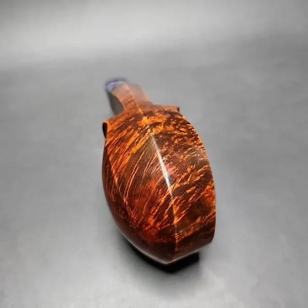 Andrey Kharitonov Smooth Blowfish Handmade Briar Pipe, New [SOLD] - Image 8