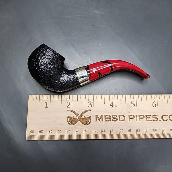 Peterson Dracula 03 Sandblasted Bent Apple Estate Briar Pipe, Irish Estates - Image 9