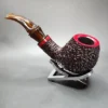 Rinaldo Lithos YY Titania Partially Rusticated Apple Estate Briar Pipe, Unsmoked - Image 9