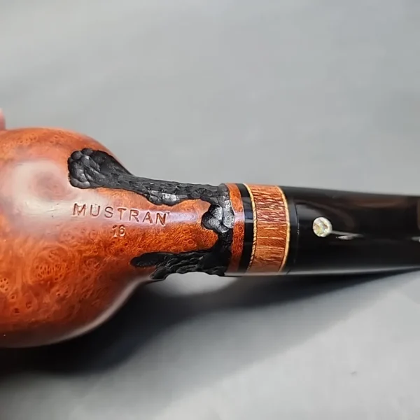 Daniel Mustran Partially Rusticated Brandy Estate Briar Pipe, Croatian Estates - Image 10