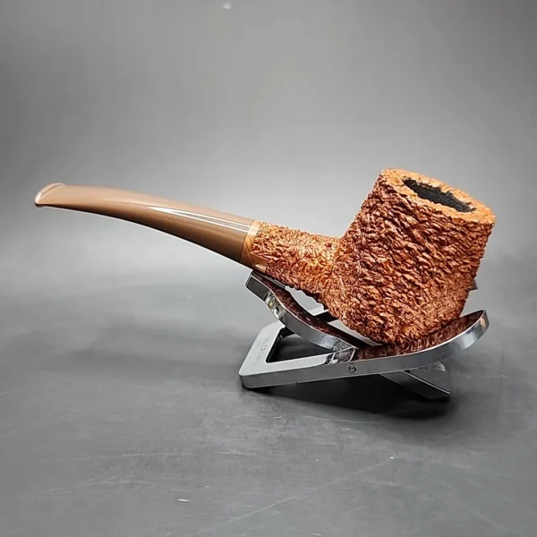 Pipe Tristan Shape 55 Rusticated Handmade Briar Pipe - Image 10