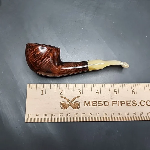 BBB Tortoise 745 Smooth Bent Dublin Estate Briar Pipe, Unsmoked [SOLD] - Image 10