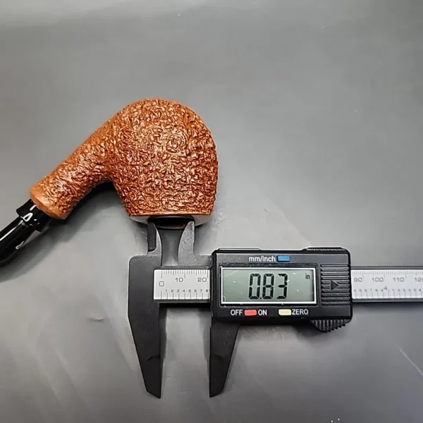 Rinaldo Lithos YYY Rusticated Bent Egg Estate Briar Pipe, Italian Estates - Image 10