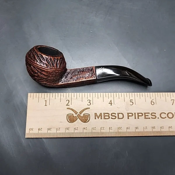 Sasieni Four Dot Grosvenor Patent, Rusticated Bulldog Estate Briar Pipe, English Estates - Image 10