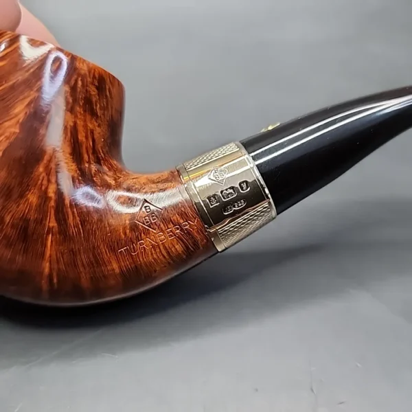 BBB Turnberry 304 Smooth Bent Billiard Estate Briar Pipe, Unsmoked [SOLD] - Image 10