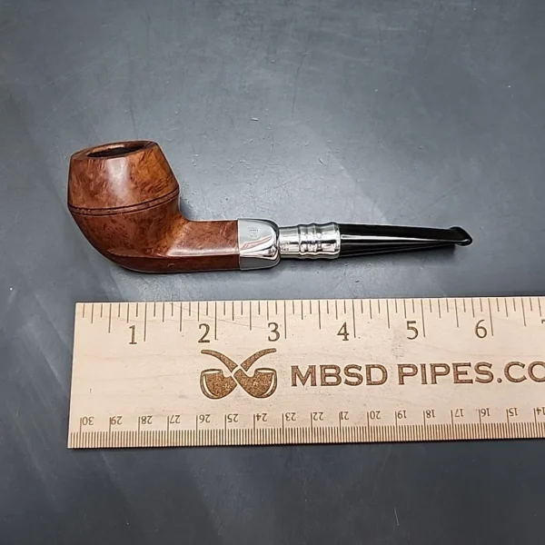 Elwood by Les Wood Silver Spigot Bulldog Estate Briar Pipe, English Estates, 9mm - Image 10