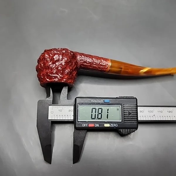 Savinelli Stellar 315 KS Rusticated Prince Estate Briar Pipe, Unsmoked, 6mm - Image 10