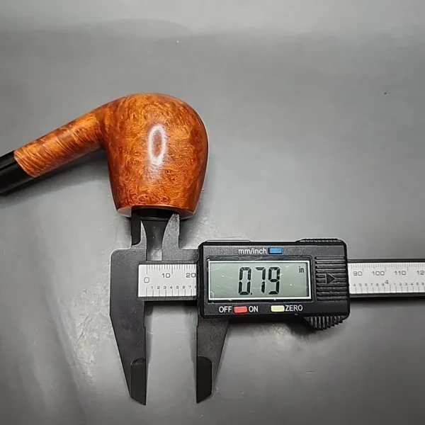 Barontini Amaretto 702 Smooth Bent Brandy Estate Briar Pipe, Italian Estates - Image 10