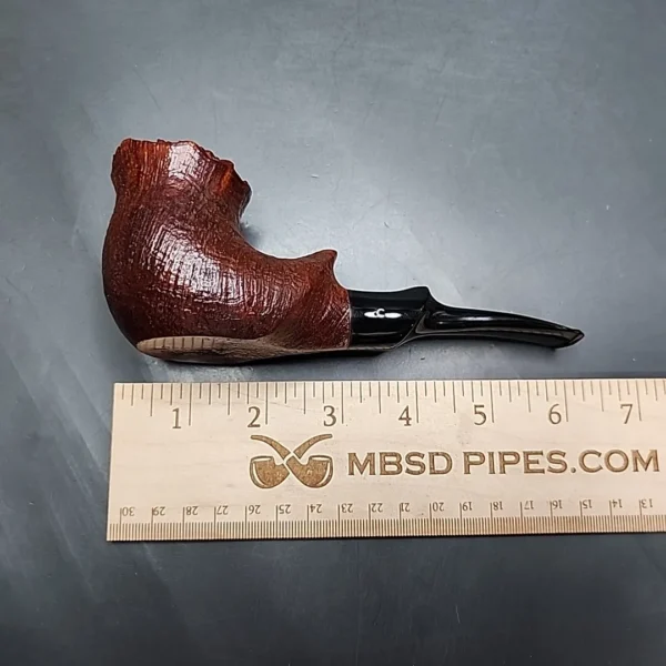 1948 Comoy's Olympic Sandblasted Freehand Estate Briar Pipe, English Estates - Image 10