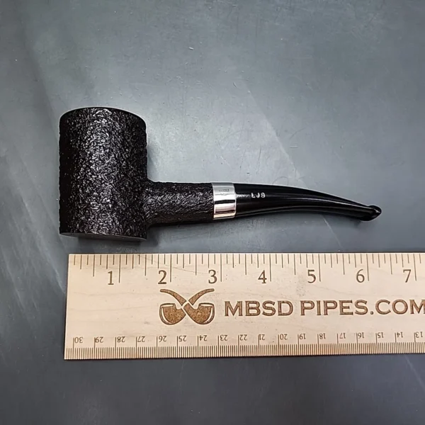 Ferndown Bark 2 Star Bent Poker Estate Briar Pipe, Unsmoked - Image 10