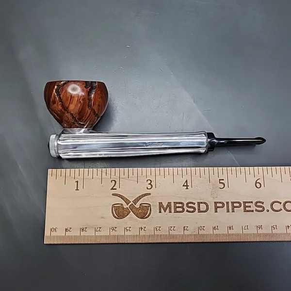Kirsten L Metal & Briar Estate Pipe, American Estates - Image 10