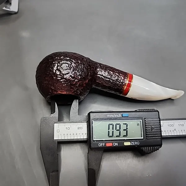 Savinelli Saint Nicholas 320 KS Rusticated Author Estate Briar Pipe, 6mm, Italian Estates - Image 10