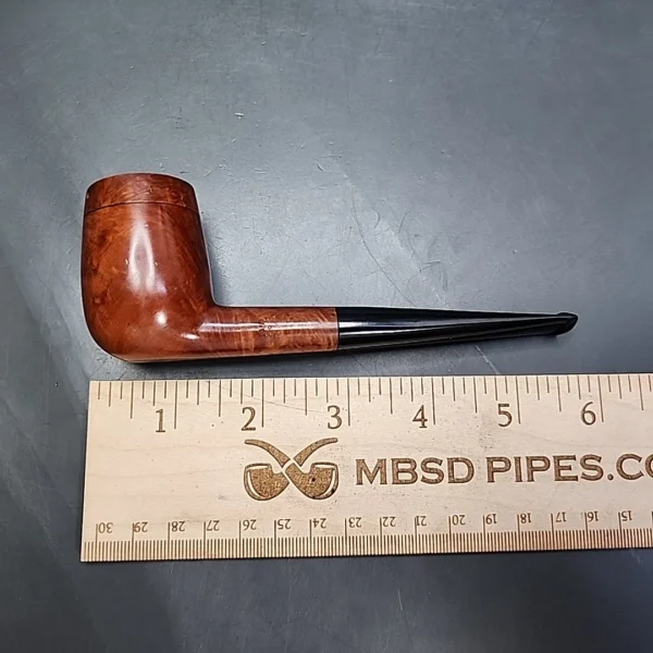 Roto Bowl Smooth Straight Billiard Sitter Estate Briar Pipe, Unsmoked [SOLD] - Image 10