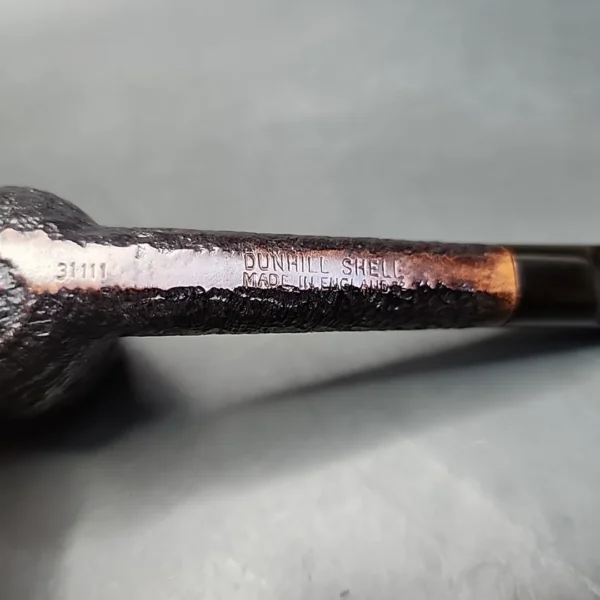 1982 Dunhill Shell 31111 Sandblasted Lovat Estate Briar Pipe, English Estates - Image 10