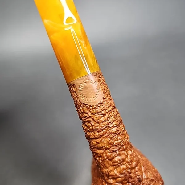 Pipe Tristan Rusticated Billiard Handmade Briar Pipe, New - Image 10