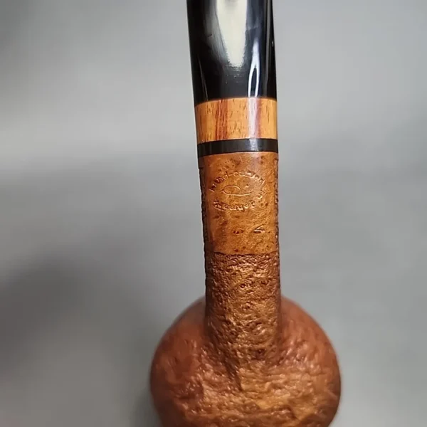Peter Heeschen A Grade Sandblasted Bent Brandy Estate Briar Pipe, Danish Estates - Image 10