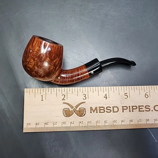 Kurt Balleby B Smooth Bent Apple Estate Briar Pipe, Danish Estates - Image 10
