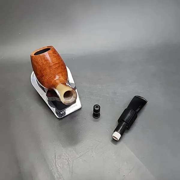 Gigi Millennium Smooth Bent Brandy w/ Horn Estate Briar Pipe, Unsmoked - Image 10