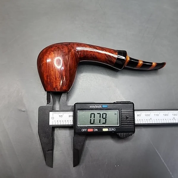 Nording Handmade 14 Smooth Bent Egg Estate Briar Pipe, Unsmoked [SOLD] - Image 10