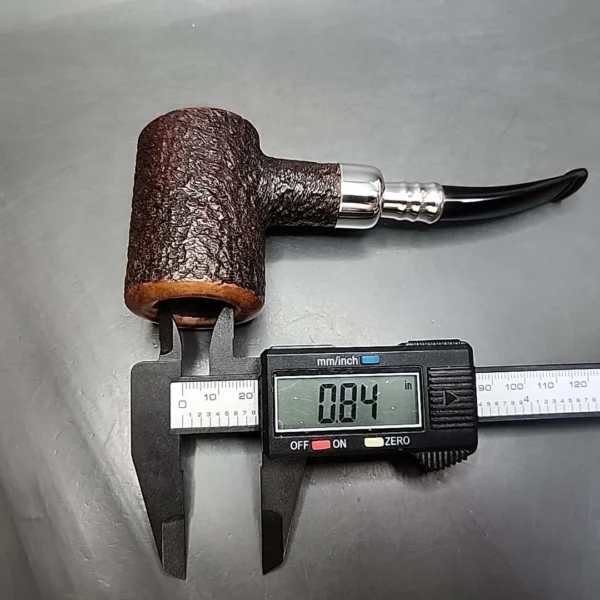 Ferndown Bark 3 Star Silver Spigot Poker Estate Briar Pipe, English Estates - Image 10