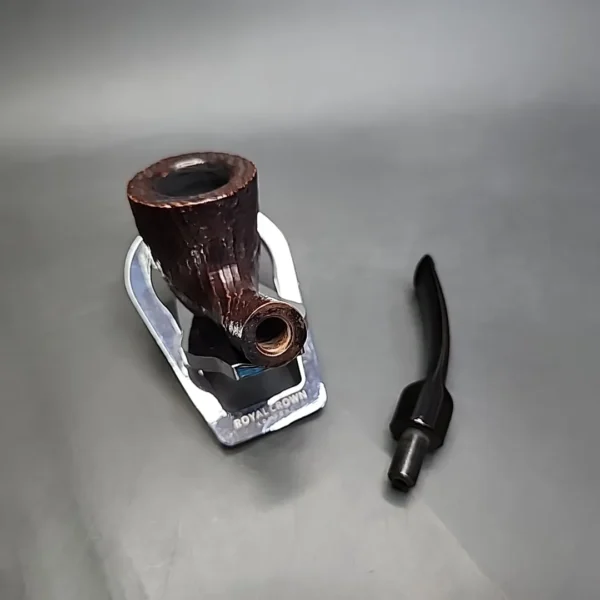 Sasieni 4Dot Ruff-Root Dark Bent Dublin Estate Briar Pipe, English Estates - Image 11