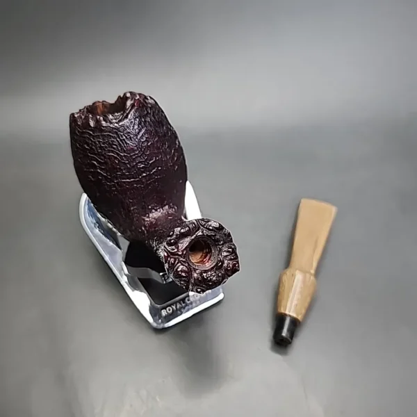 Frassati Sandblasted Freehand Egg Estate Briar Pipe, American Estates - Image 10