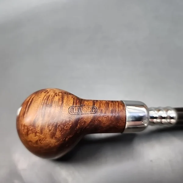 L. Wood by Les Wood, Smooth Straight Spigot Estate Briar Pipe, English Estates [SOLD] - Image 10
