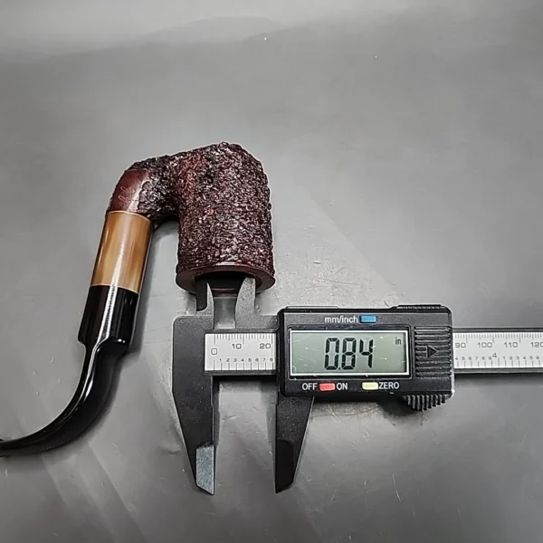 Gigi Rusticated Oom Paul Estate Briar Pipe, Unsmoked, 9mm [SOLD] - Image 10