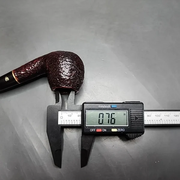 Savinelli Roma Rusticated Bent Apple Estate Briar Pipe, 6mm, Italian Estates - Image 10