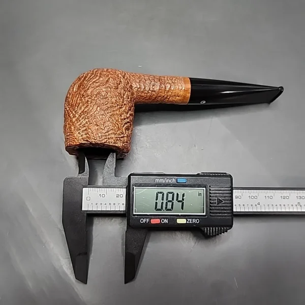 JT Cooke Sandblast Billiard Estate Briar Pipe, American Estates [SOLD] - Image 10