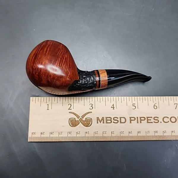 Daniel Mustran Partially Rusticated Brandy Estate Briar Pipe, Croatian Estates - Image 11