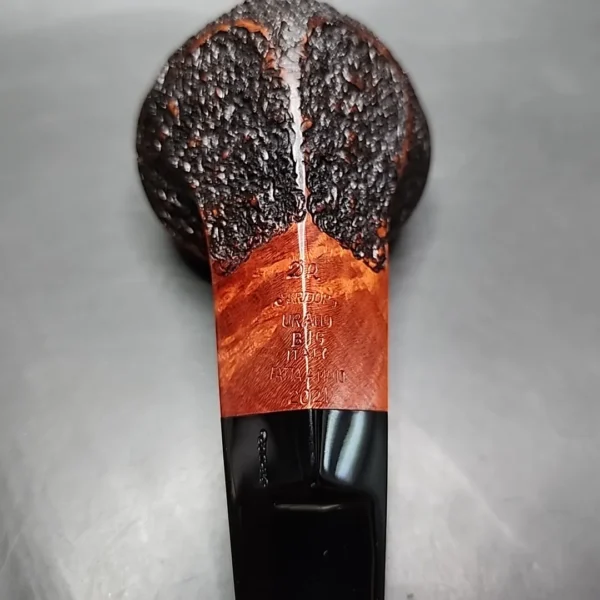 Ardor Urano Big 2021 Partially Rusticated Bulldog Estate Briar Pipe, Italian Estates [SOLD] - Image 11
