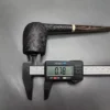 Pipe Tristan Sandblasted Billiard, Handmade Briar Pipe, New [SOLD] - Image 11