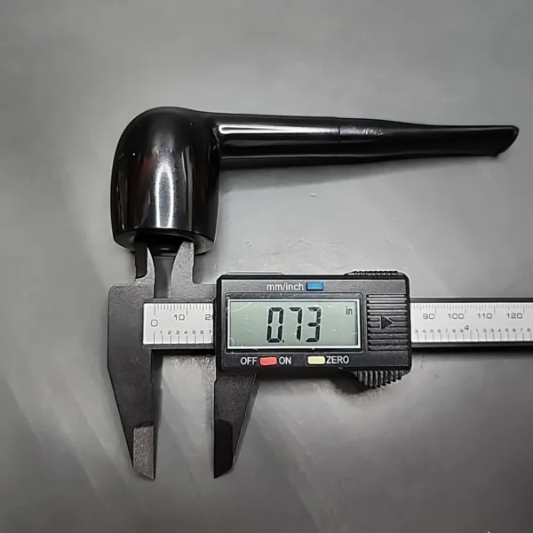 The Pipe by Venturi, Black Smooth Straight Billiard Estate Pipe, Unsmoked - Image 11