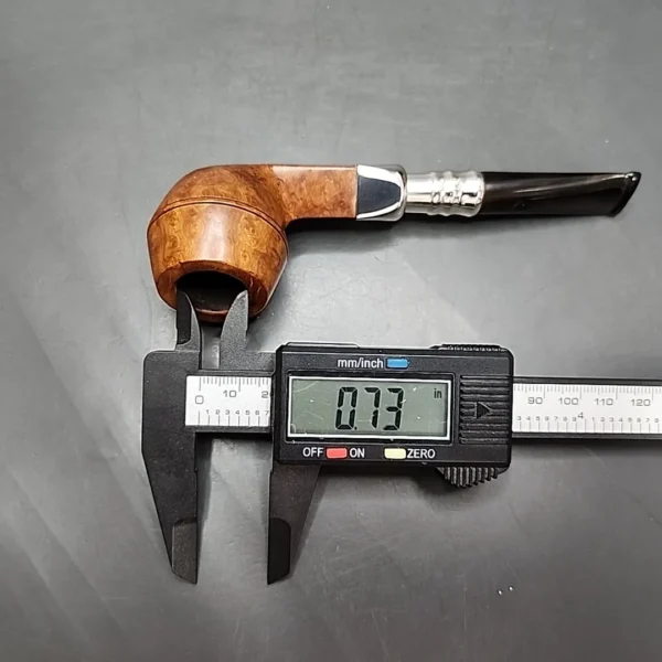Elwood by Les Wood Silver Spigot Bulldog Estate Briar Pipe, English Estates, 9mm - Image 11
