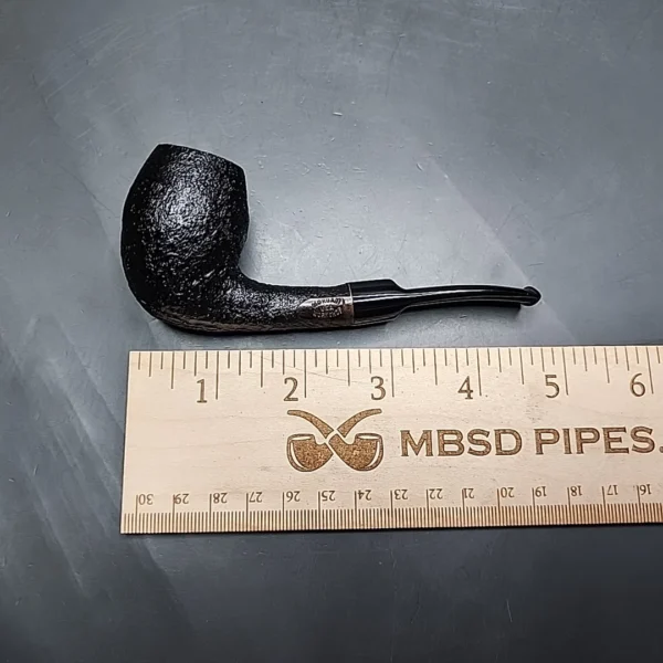 Morgan Workshop Sandblasted Bent Egg Briar Pipe, New - Image 11