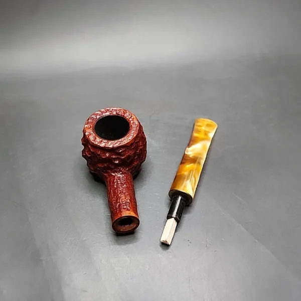 Savinelli Stellar 315 KS Rusticated Prince Estate Briar Pipe, Unsmoked, 6mm - Image 11