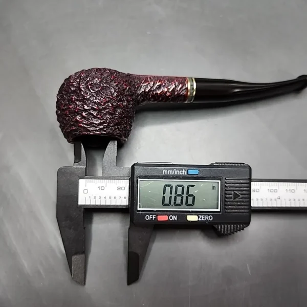 Peterson Emerald 406 Rusticated Prince Estate Briar Pipe, Irish Estates - Image 11