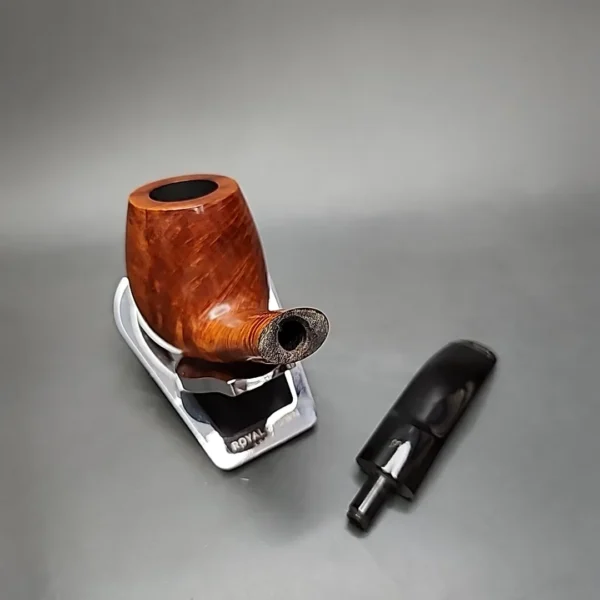 Barontini Amaretto 702 Smooth Bent Brandy Estate Briar Pipe, Italian Estates - Image 11