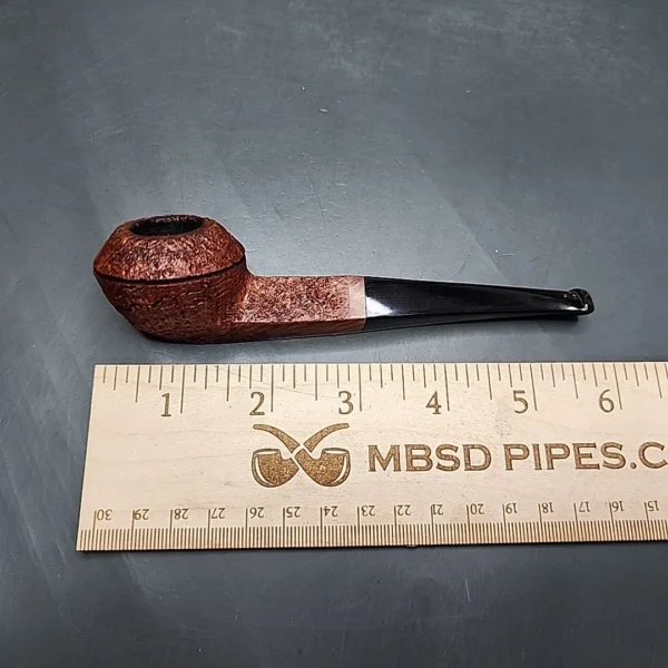 Talbert Pipes Ligne Bretagne Sandblasted Straight Bulldog Estate Briar Pipe, American Estates [SOLD] - Image 11