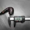 Barlings Make Ye Olde Wood Fossil 225 L TVF Sandblasted Bent Billiard Estate Briar Pipe, English Estates - Image 11