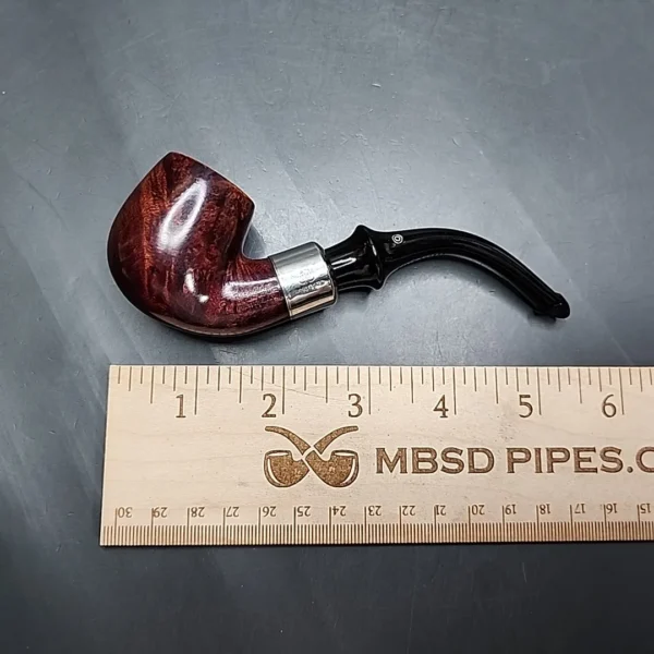KB&B Rocky Briar Chesterfield 1616C Smooth Bent Billiard Estate Briar Pipe, American Estates - Image 11