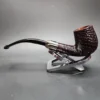 Savinelli 130th Anniversary Sandblasted Bent Billiard Estate Briar Pipe, Unsmoked - Image 11