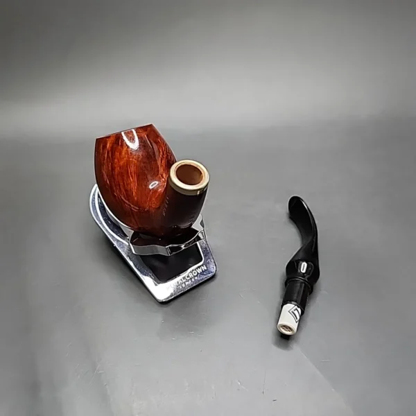 Vauen 6873 Smooth Bent Egg Estate Briar Pipe, Unsmoked, 9mm - Image 11