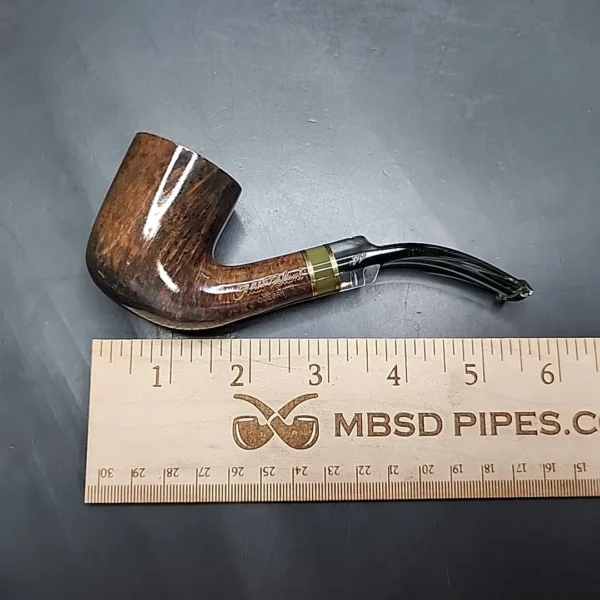 Aldo Velani Colori 55 Green Bent Billiard Estate Briar Pipe, Unsmoked - Image 11