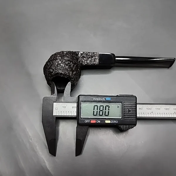 Castello Sea Rock Briar 56F Rusticated Bulldog Estate Briar Pipe, Italian Estates - Image 11
