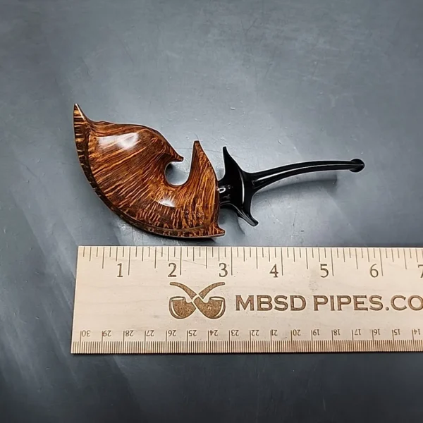 Ichi Kitahara 2015 Asymmetrical Horn Handmade Briar Pipe, Unsmoked [SOLD] - Image 11